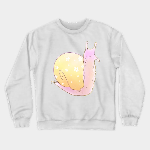 Pangender Pride Snail Crewneck Sweatshirt by Qur0w